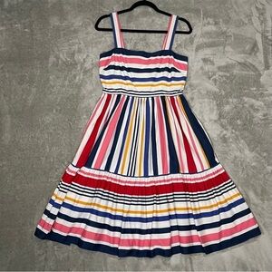 Vince Camuto Striped Multicolor Summer Dress Size 6